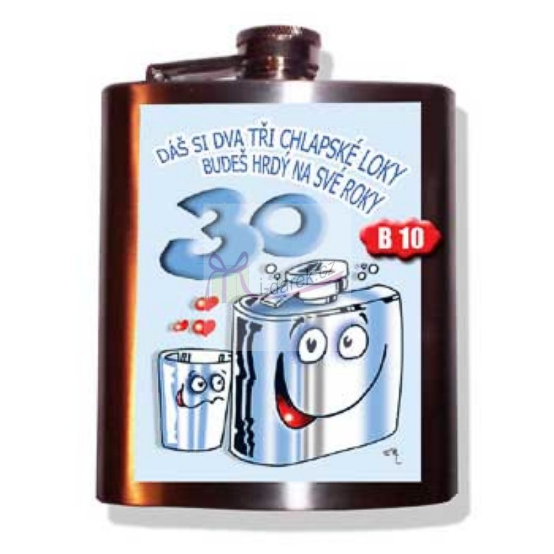 Butylka jubileum výročí 30 let-3 chlapské loky (CZ)