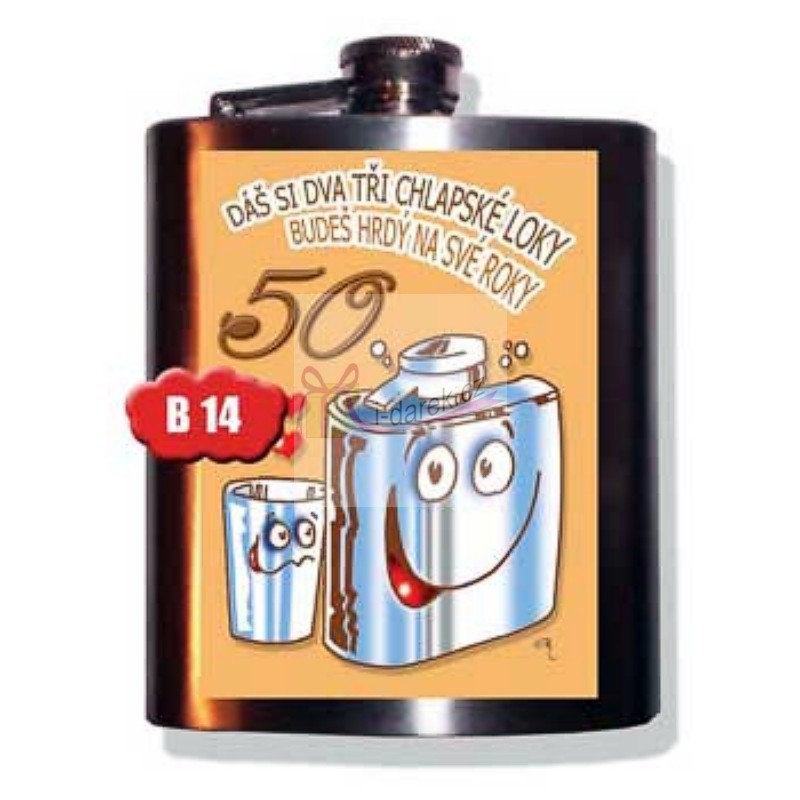 Butylka jubileum výročí 50 let-3 chlapské loky (CZ)