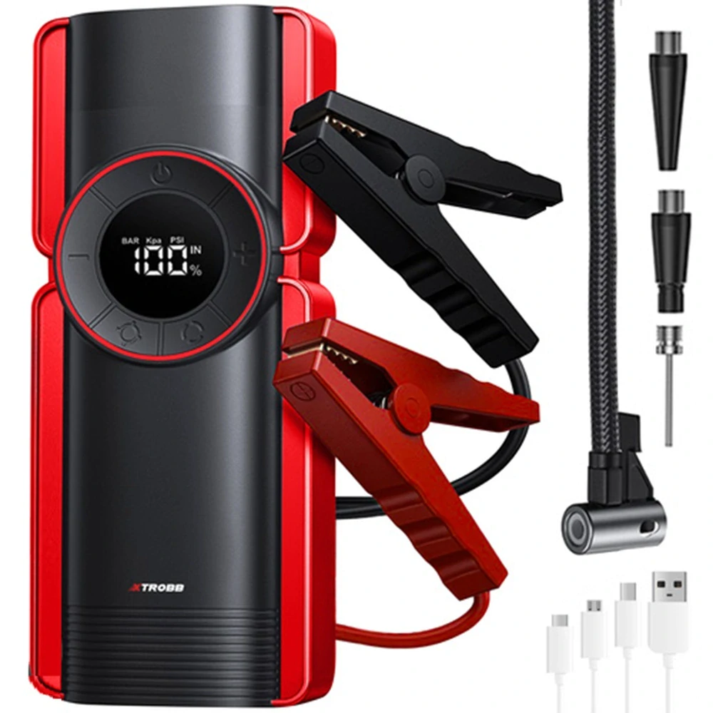 Štartér pre auto XTROBB 6v1 – 10 000 mAh, kompresor, powerbank, baterka