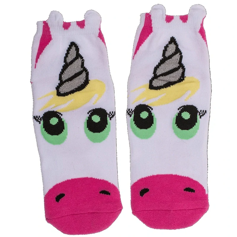 Protišmykové ponožky 99% Unicorn – jednorožec s ušami
