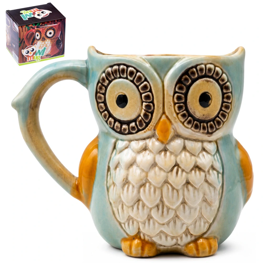 Hrnček Múdra sova – originálny porcelánový hrnček 340 ml