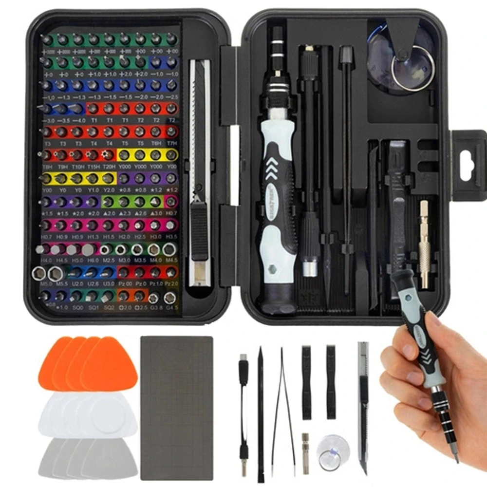 Bigstren Precision Screwdriver Set 25804 - 133 ks na opravu elektroniky, mobilných telefónov a notebookov