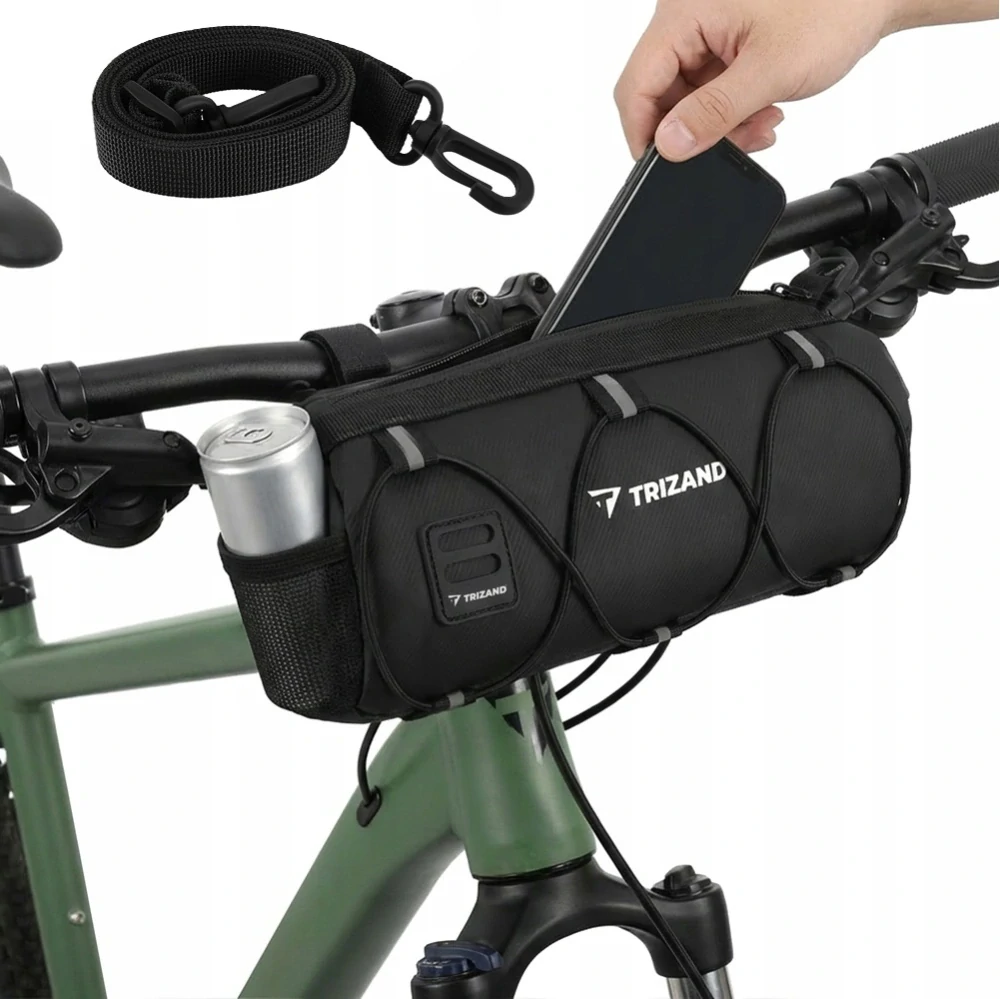 Vodeodolná taška na bicykel 1,5 l s popruhom 27352 – uchytenie na riadidlá, rám alebo pod sedlo