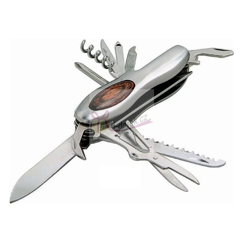 Multifunkčný nôž v darčekovej plechovej krabičke