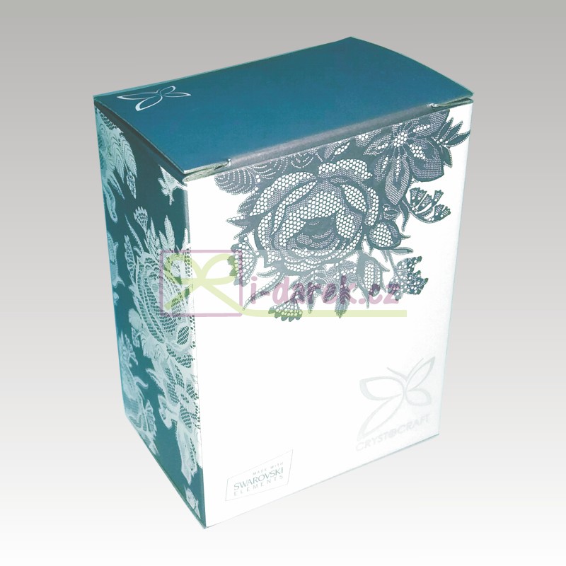 MEDVEDÍK Crystocraft k narodeniu dievčatka IT'S A GIRL - strieborná