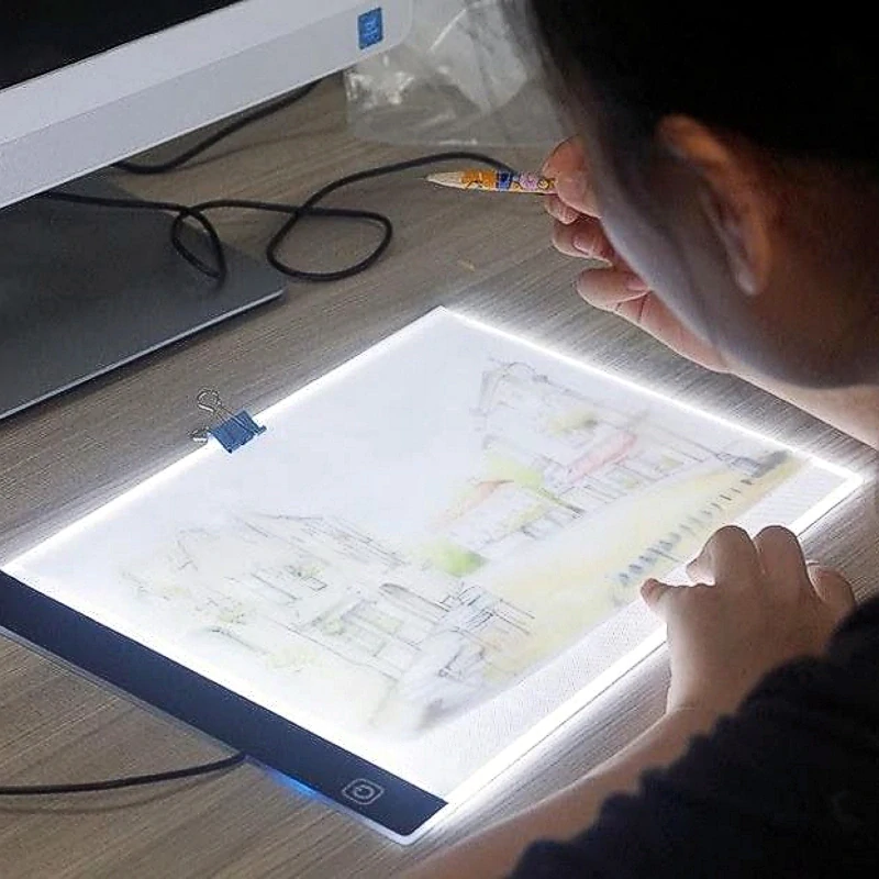 Podsvietená LED tabuľka na obkresľovanie - 33x23cm