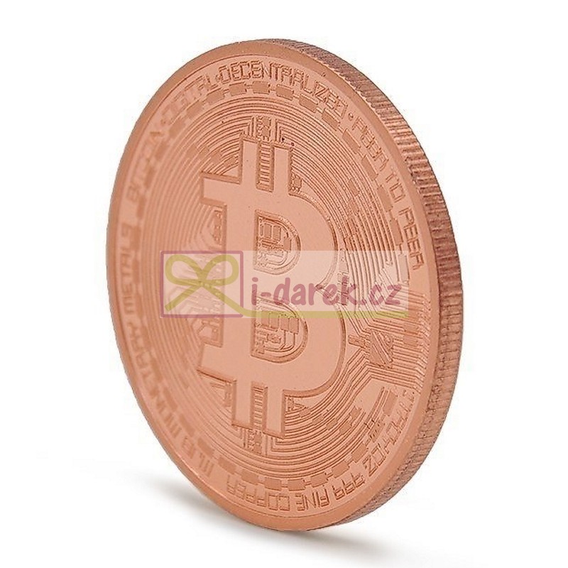 Bitcoin BTL minca 4cm - medená