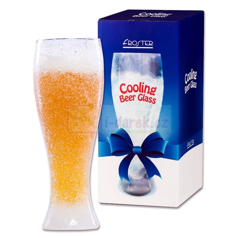 Veľký chladiaci pohár na pivo 650ml - gélový