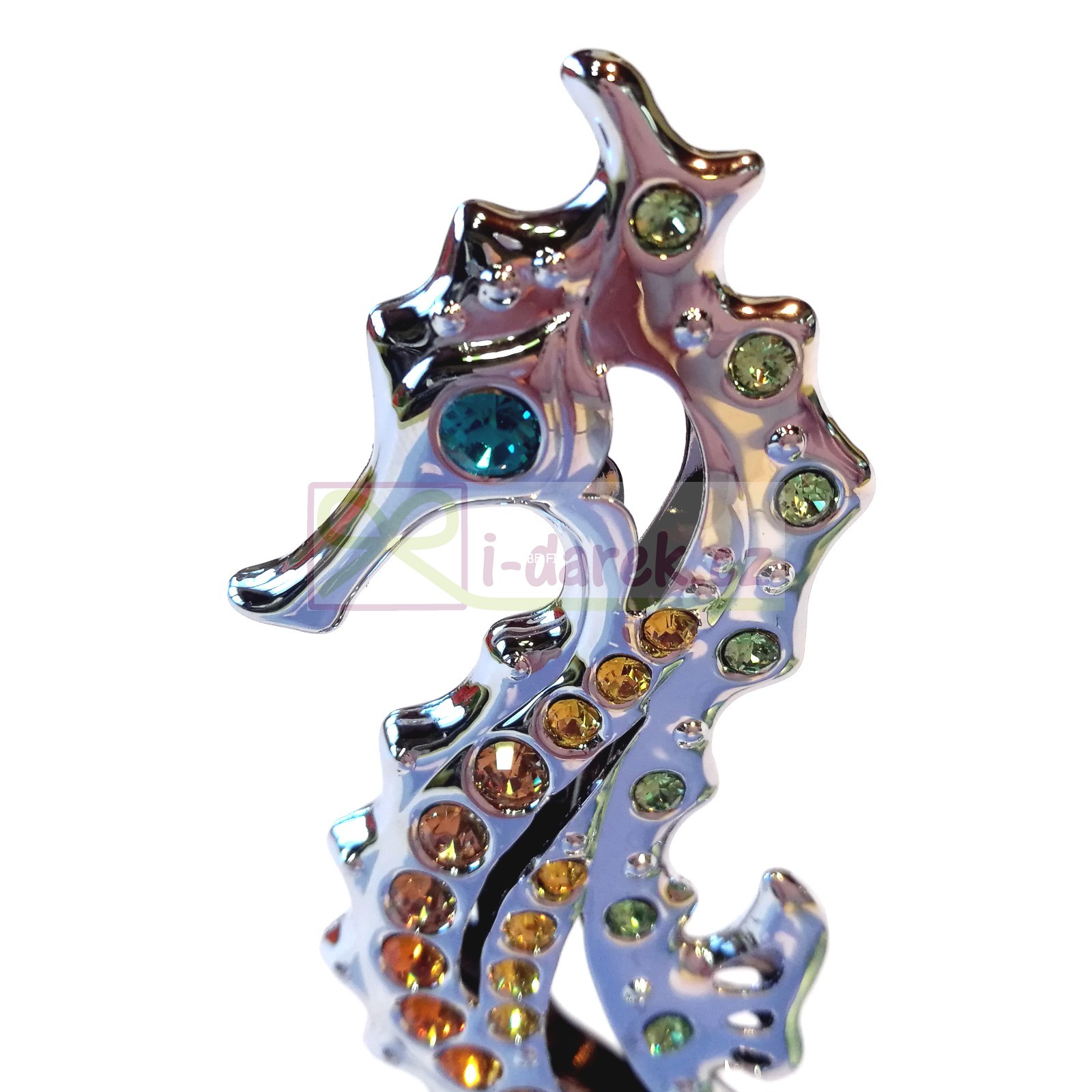 MORSKÝ KONÍK Crystocraft - strieborný