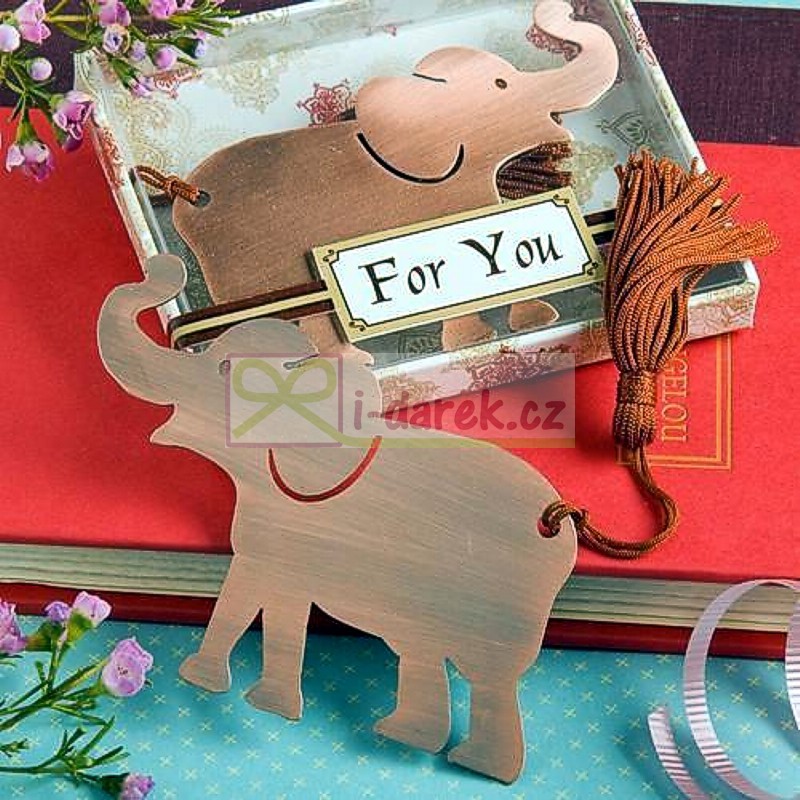 Záložka do knižky FOR YOU - SLON pre šťastie