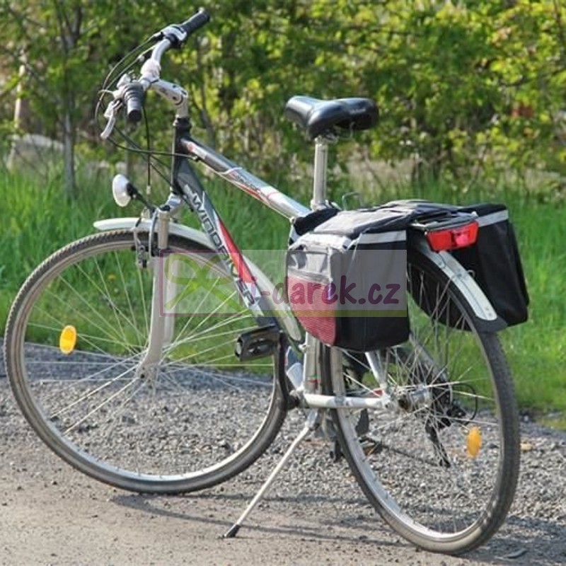 Obojstranná brašna na bicykel pre cyklistov