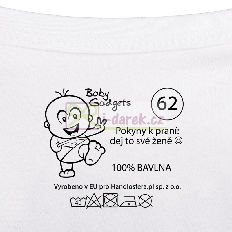 Detské body s inštrukciami pre novopečených otcov (CZ)