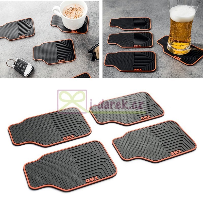 Silikónové prestieranie malé 13,5x8cm sada 4ks - AUTOROHOŽ