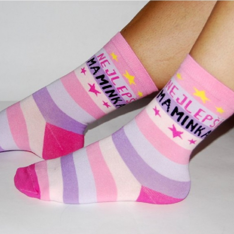 Veselé ponožky - Nejlepší maminka vel. 39-42