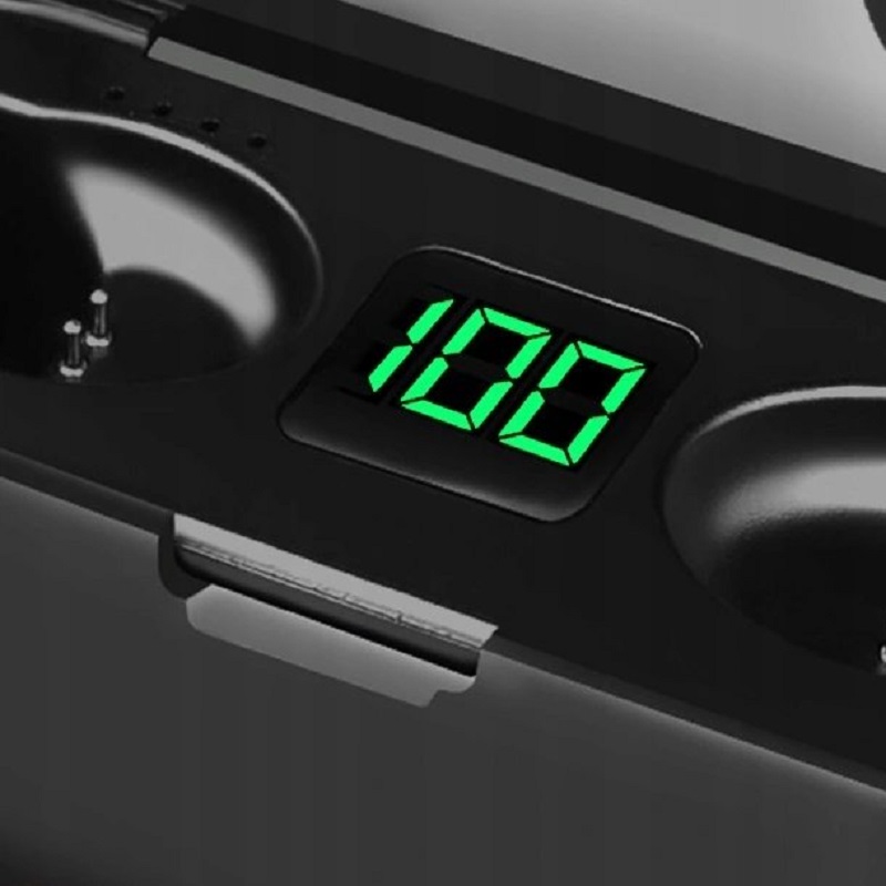 Bezdrôtové slúchadlá do uší F9 Bluetooth 5.1 s powerbankou 2000 mAh