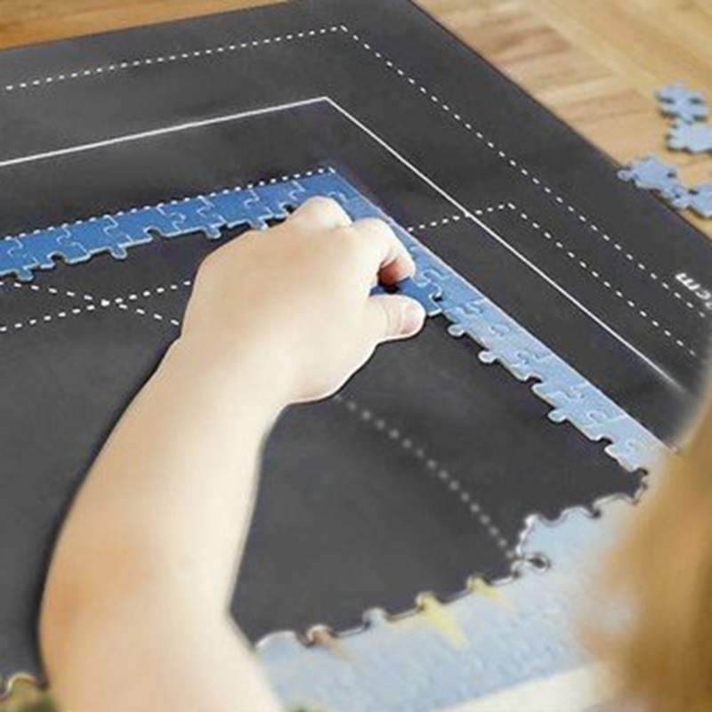 Podložka na puzzle s príslušenstvom 115x67cm - šedá