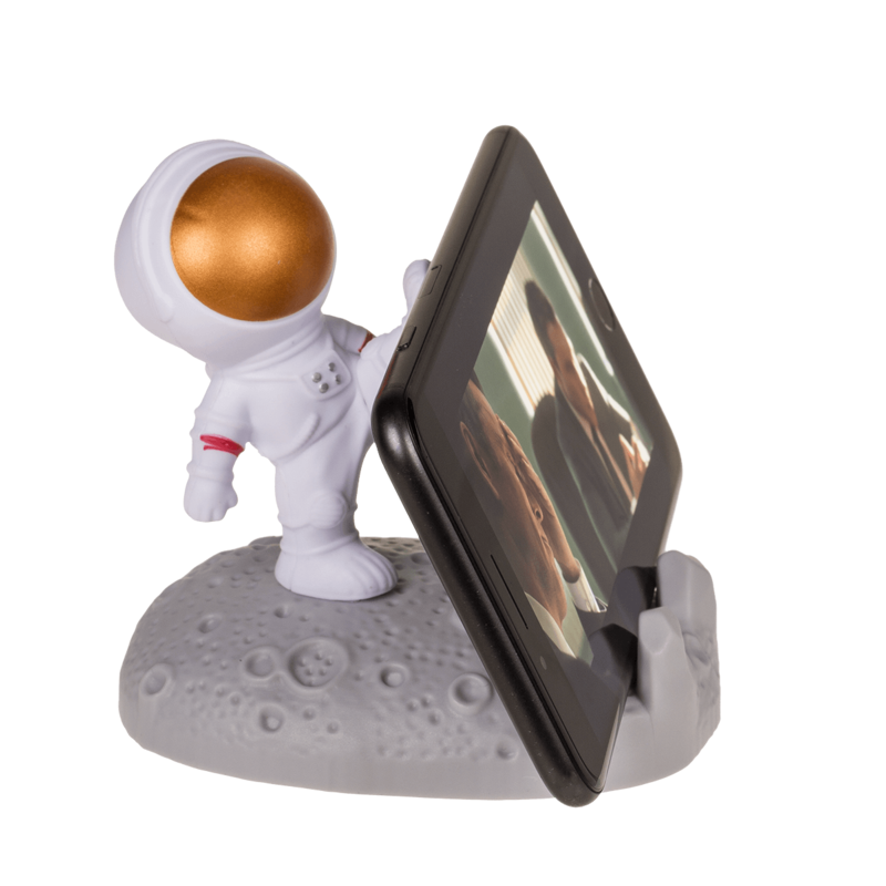 Vesmírny stojan na mobil ASTRONAUT – zlaté hľadí