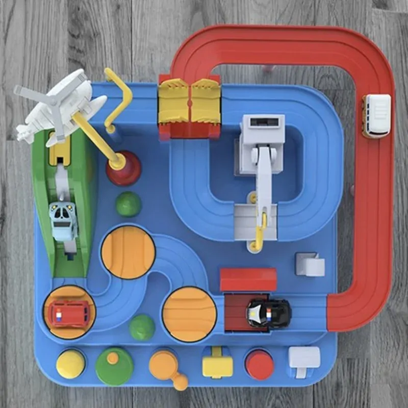 Mechanická interaktívna autodráha 4 autíčka - Car adventure