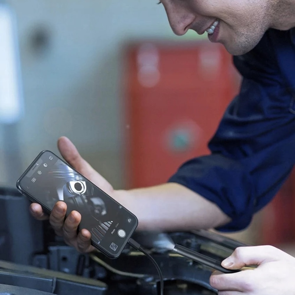 Profesionálna endoskopická kamera 2 m s pripojením k mobilu