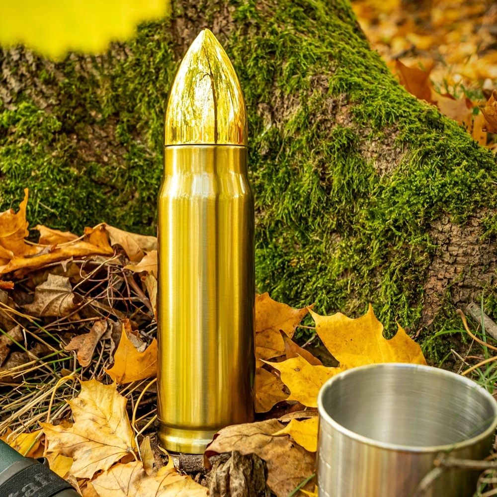 Termoska 0,5l s dávkovačom - Delostrelecký náboj