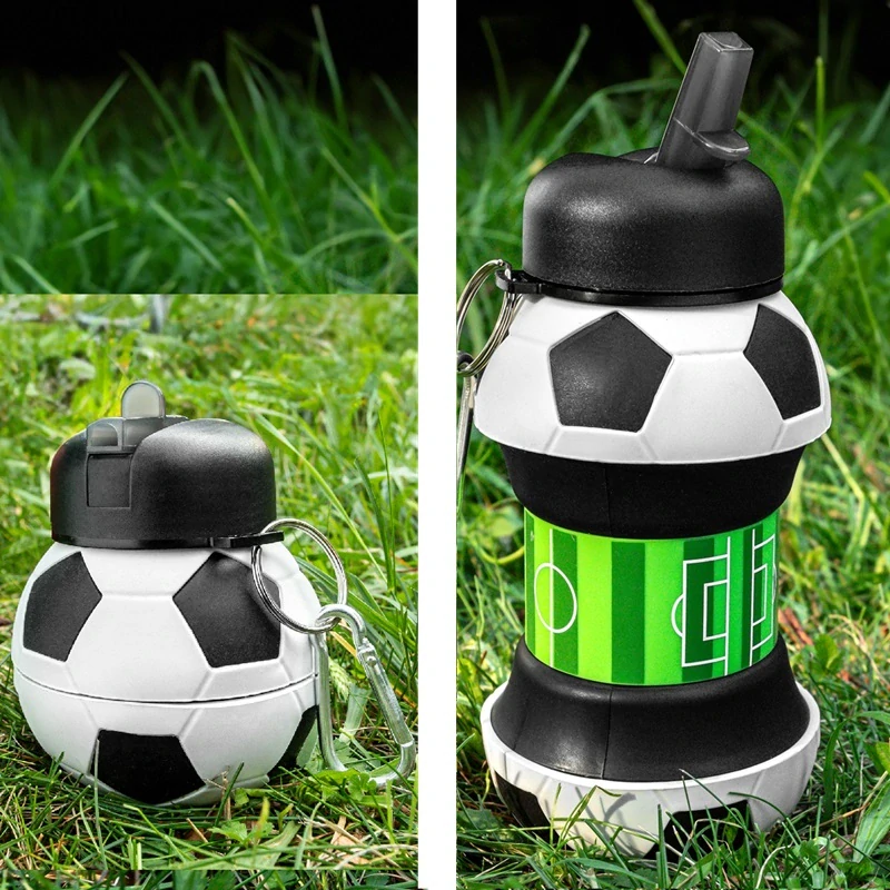 Skladacia fľaša 0,55 l - Futbalová lopta