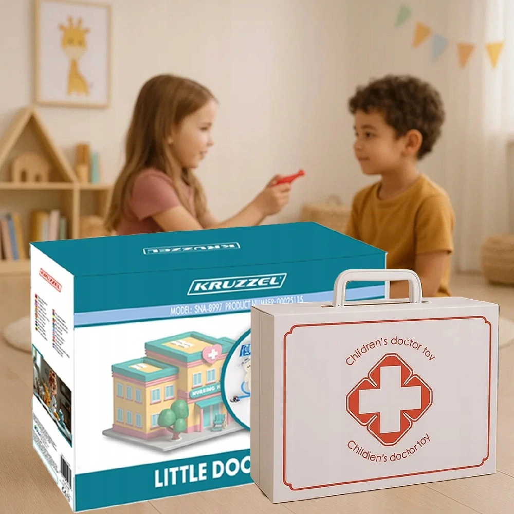 Lekársky kufrík pre deti s príslušenstvom Little Doctor Kruzzel XXL - 25115