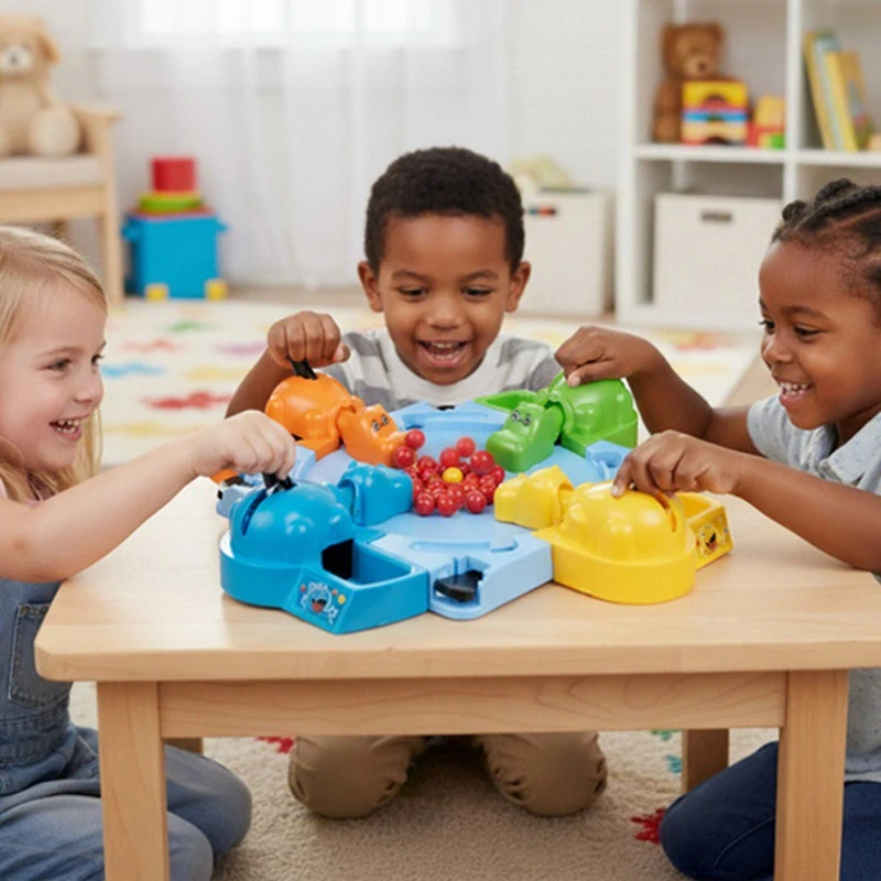 Arkádová hra „Hladní hroši“ 2–4 hráči – Hungry Hippos