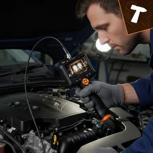 Profesionálna endoskopická kamera 4,2', 5 m s rukoväťou, kontrola bez mobilu – BIGSTREN