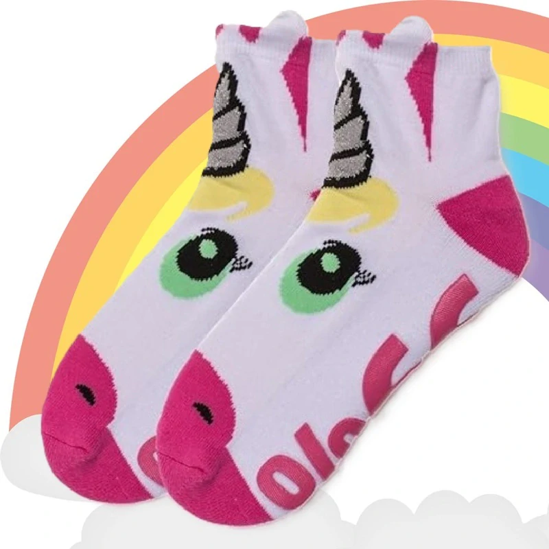 Protišmykové ponožky 99% Unicorn – jednorožec s ušami