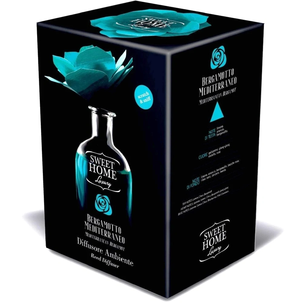 Aróma difuzér s kvetinou Sweet Home - Stredomorský Bergamot 250 ml