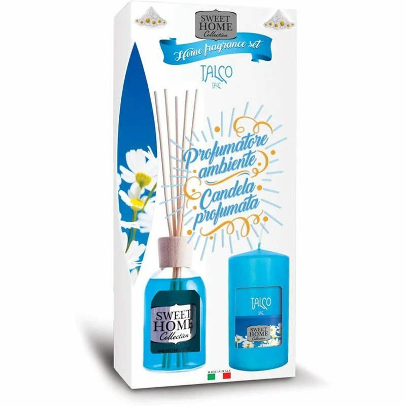 Aróma difuzér so sviečkou Sweet Home - vôňa Púdrová 100 ml + 135 g