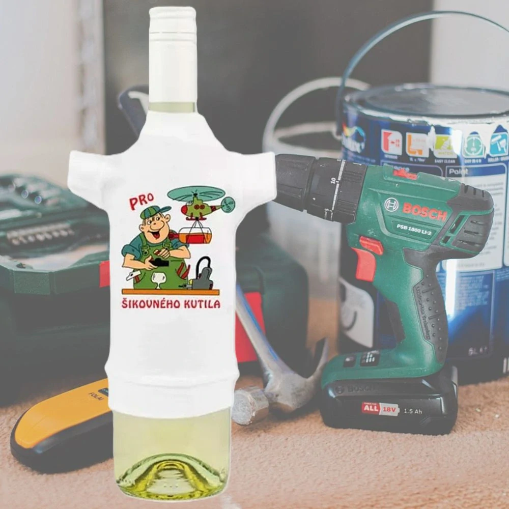 Tričko na láhev pro kutila – Šikovný kutil (CZ)