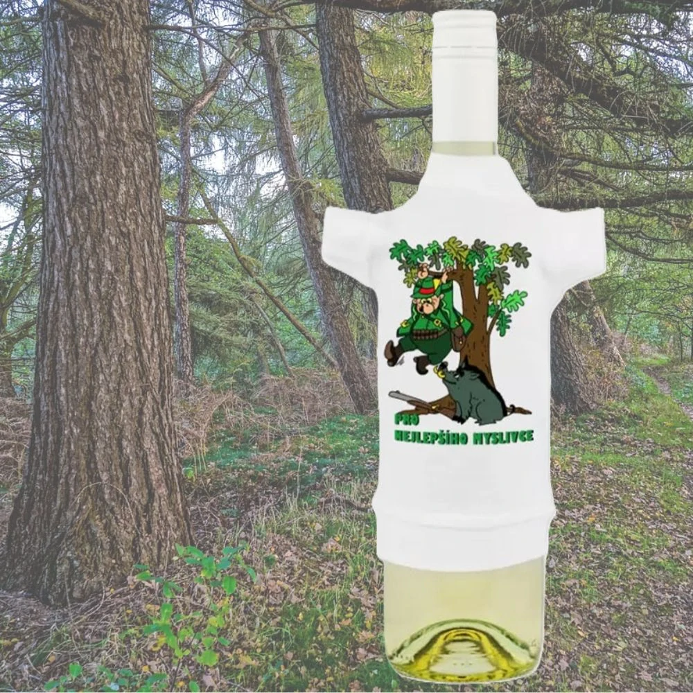 Tričko na láhev pro myslivce – Nejlepší myslivec (CZ)