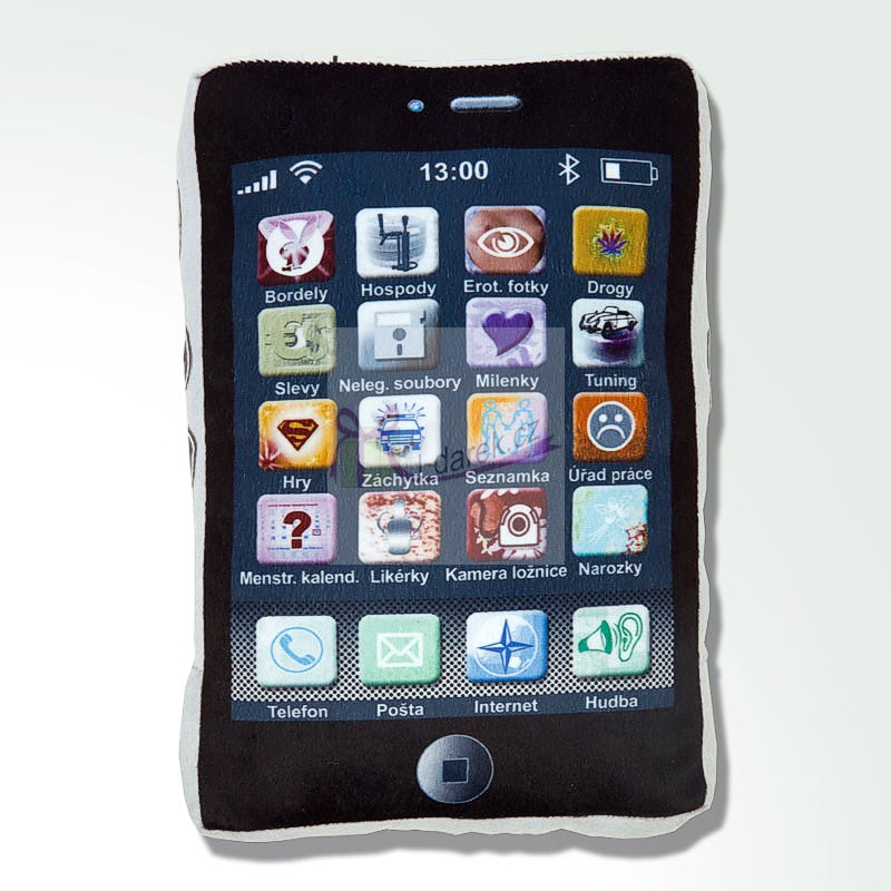 Vankúš iPhone 40x27x10 cm - česká verzia (CZ)