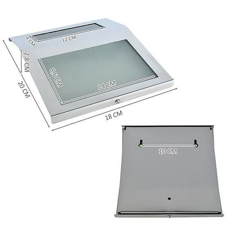Solárne 2 LED podsvietenie domového čísla