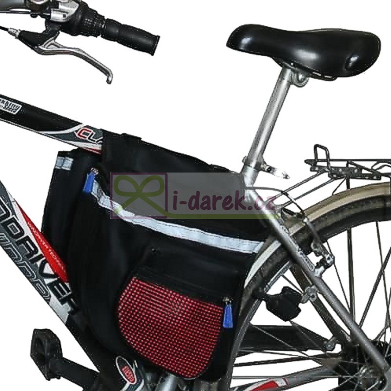 Obojstranná brašna na bicykel pre cyklistov