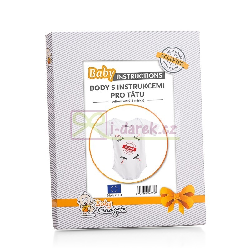 Detské body s inštrukciami pre novopečených otcov (CZ)
