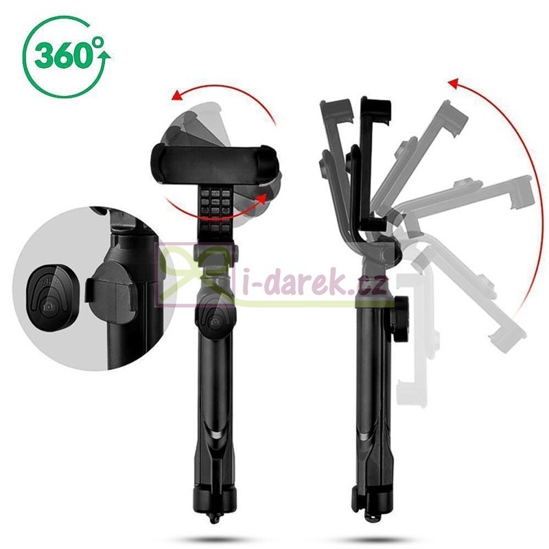 Selfie tyč so statívom 72cm s Bluetooth ovládaním