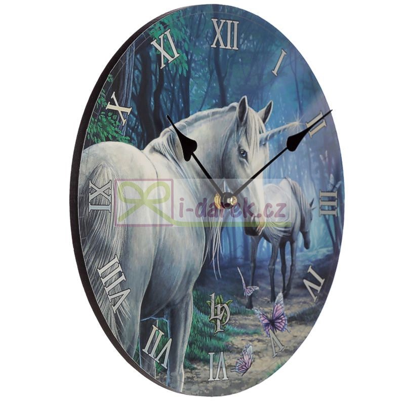 Nástenné fantasy hodiny Lisa Parker - Jednorožec cesta domov