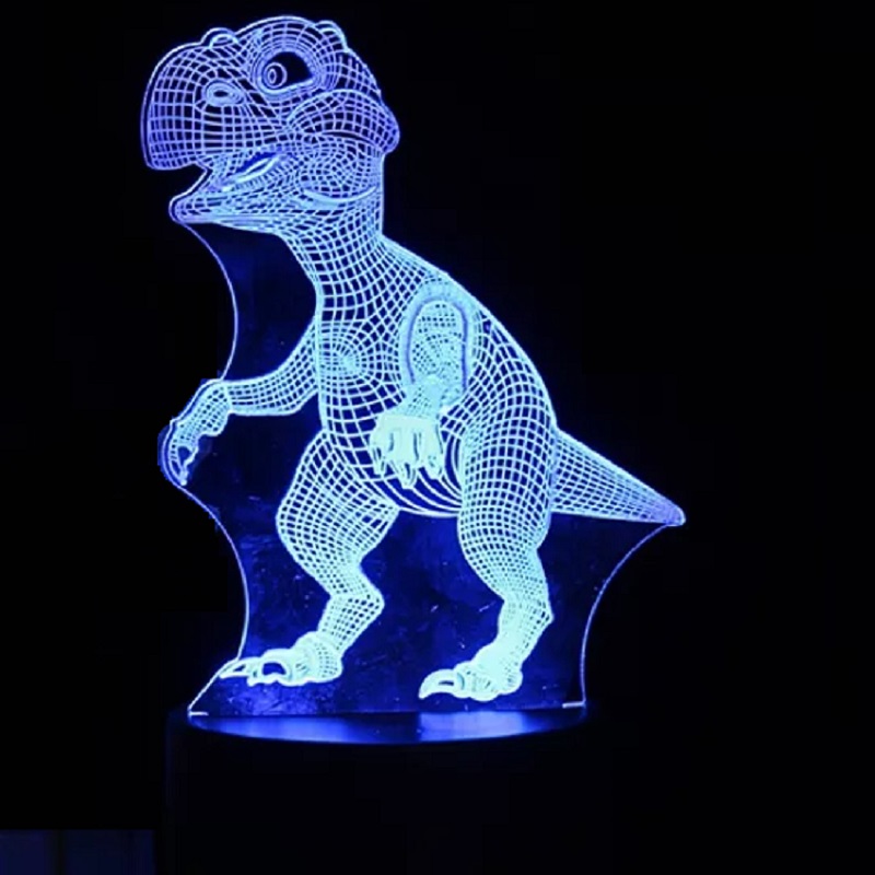 Lampička s 3D ilúziou - Dinosaurus