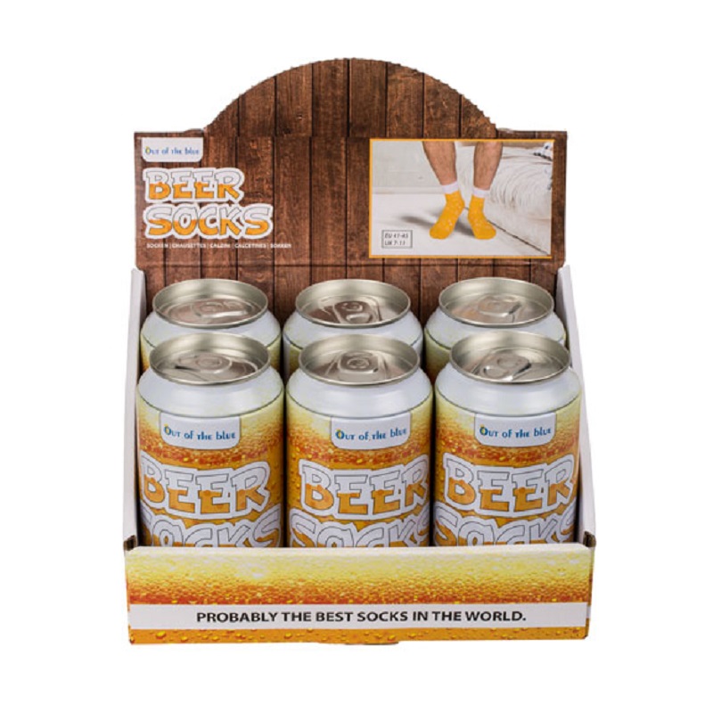 Pivné ponožky v plechovke - veľ. 41-45 