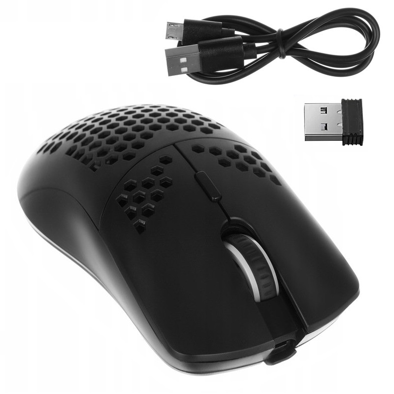 RGB bezdrôtová herná myš 2400 DPI Dunmoon 19495 – čierna