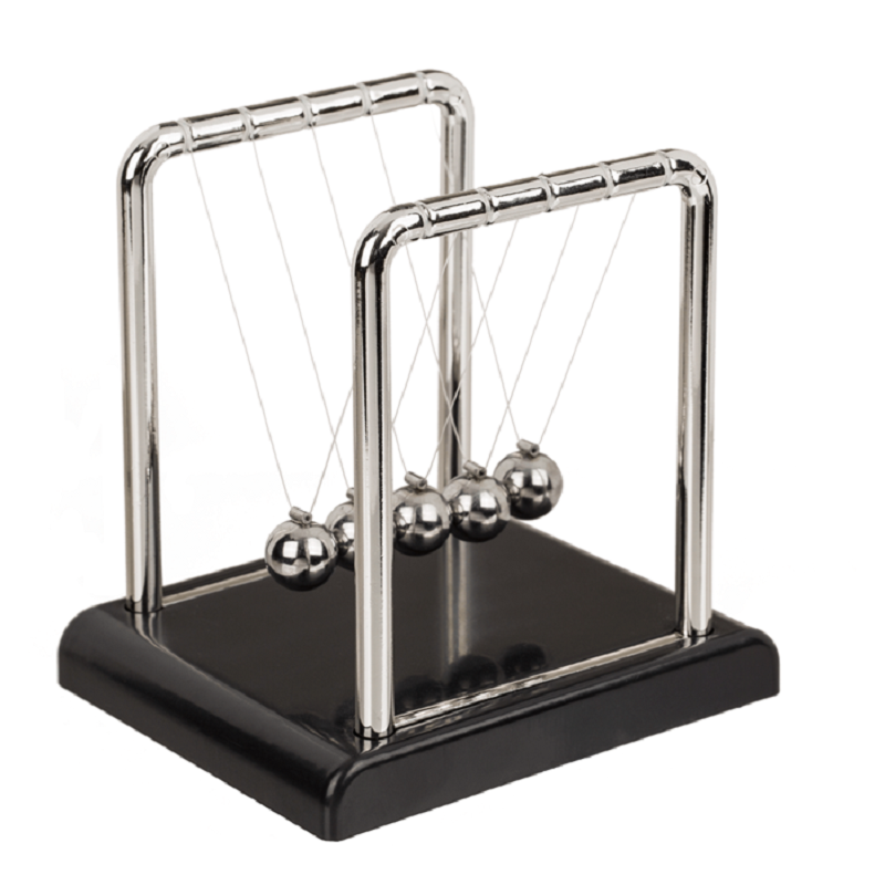 Newtonova mini hojdačka 9x9x7, 5cm - čierno-strieborná