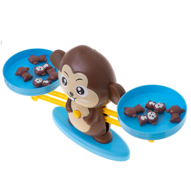 Matematika hrou počítaním opičiek - opičia váha