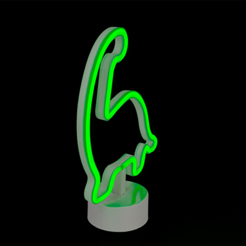 Neónová lampa na podstavci 27cm – Dinosaurus