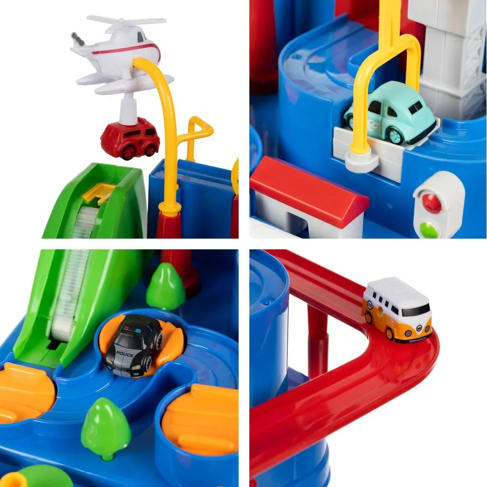 Mechanická interaktívna autodráha 4 autíčka - Car adventure