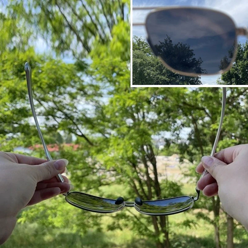 Polarizačné slnečné okuliare UV 400 Trizand - strieborné