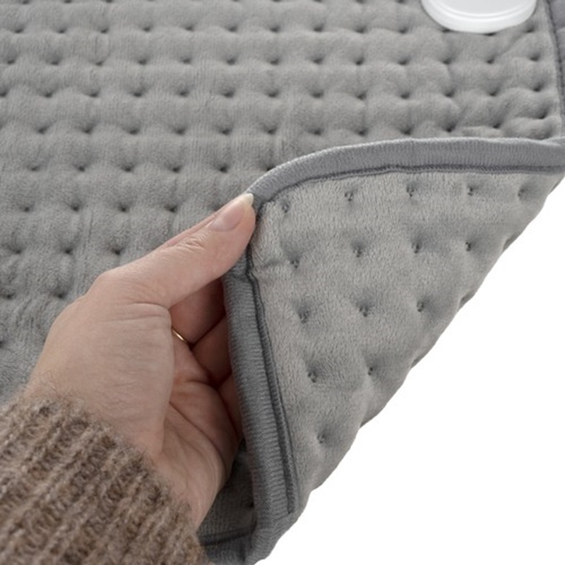 Vyhrievaná deka 60x30cm, 10 výkonov, automatické vypnutie a ochrana pred prehriatím 24886 - šedá