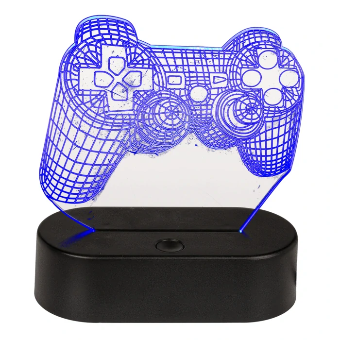 USB lampička s 3D ilúziou pre hráčov - Gamepad (Game Controller)