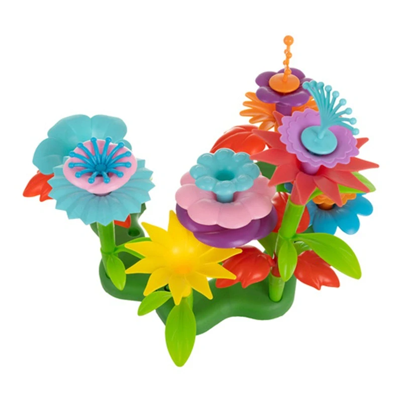 Stavebnica 3D bloky 139 dielikov 26331 – Kvetinová záhrada